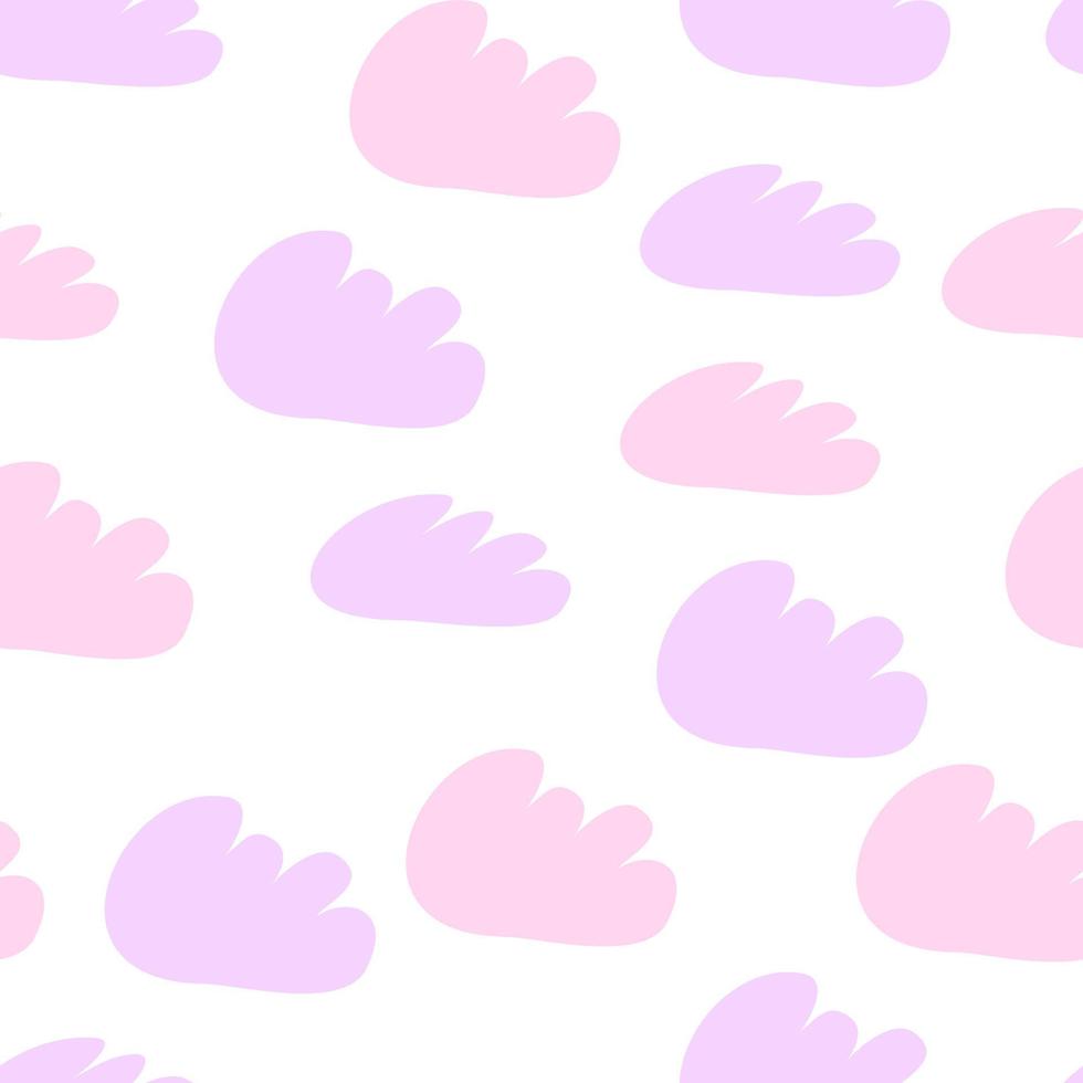 Clouds seamless pattern. Vector design baby illustration
