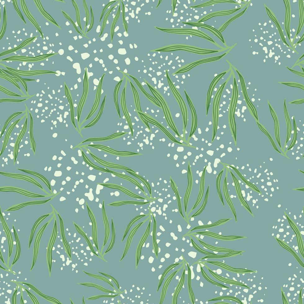 Spring tropical leaves semless pattern. Tropic leaf on splash background. vector