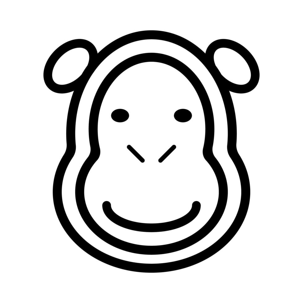 Gorilla Icon is a very cute animal icons with a minimalist but extraordinary style, very suitable for application design and other graphic design. It is also suitable for children-themed designs. vector