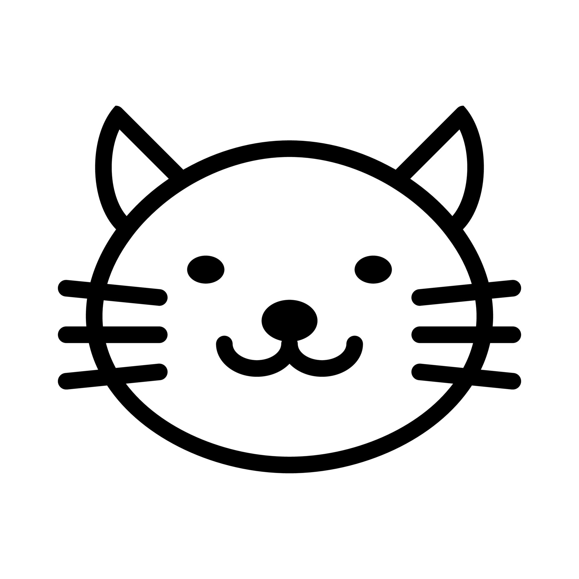 White cat icon - Free white animal icons