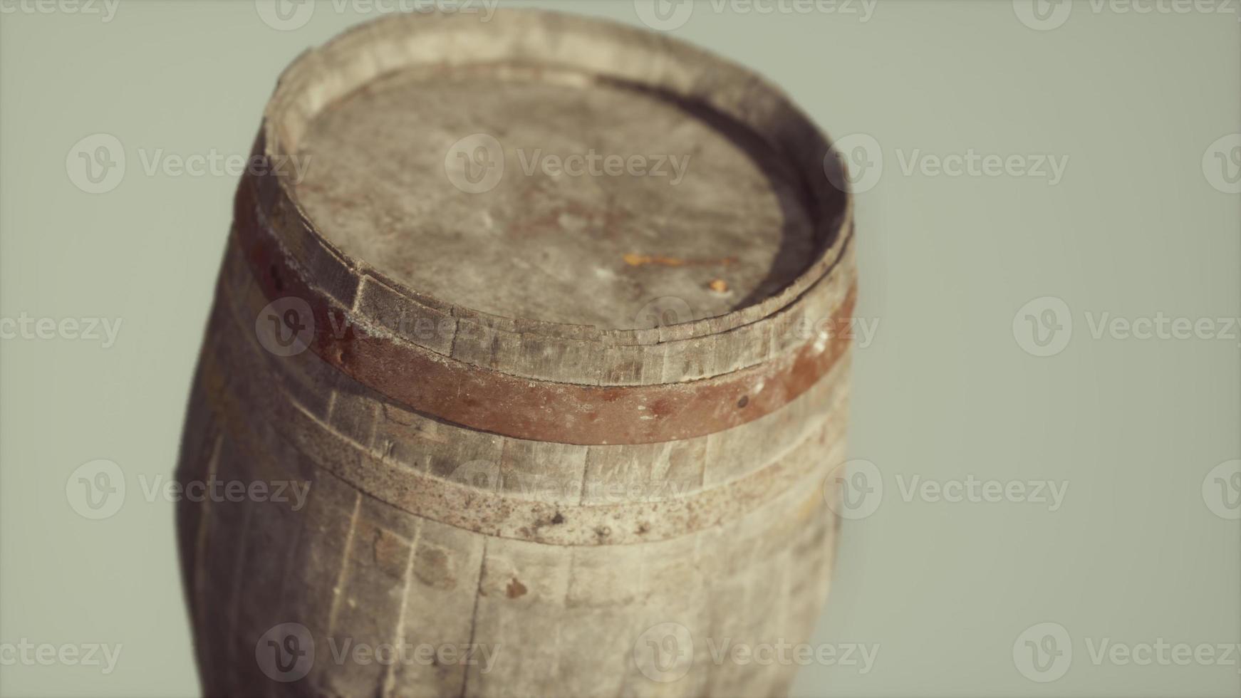 classic old rusted wooden barrel photo