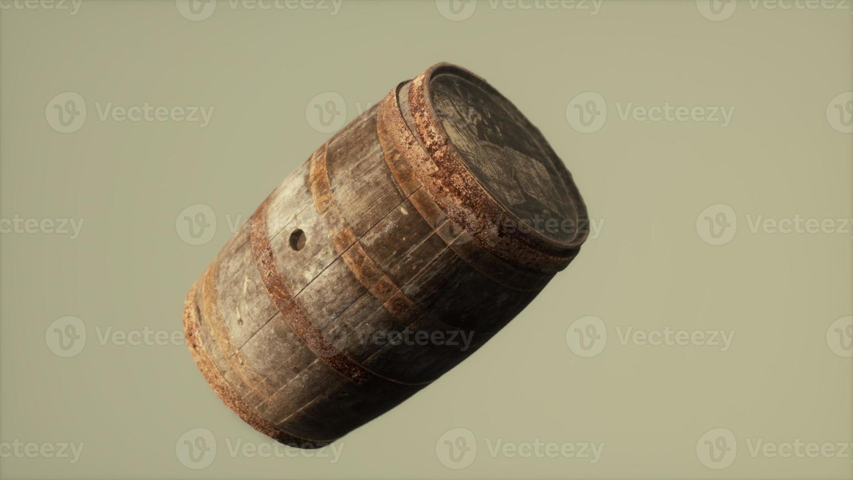 barril de madera oxidado viejo clásico foto