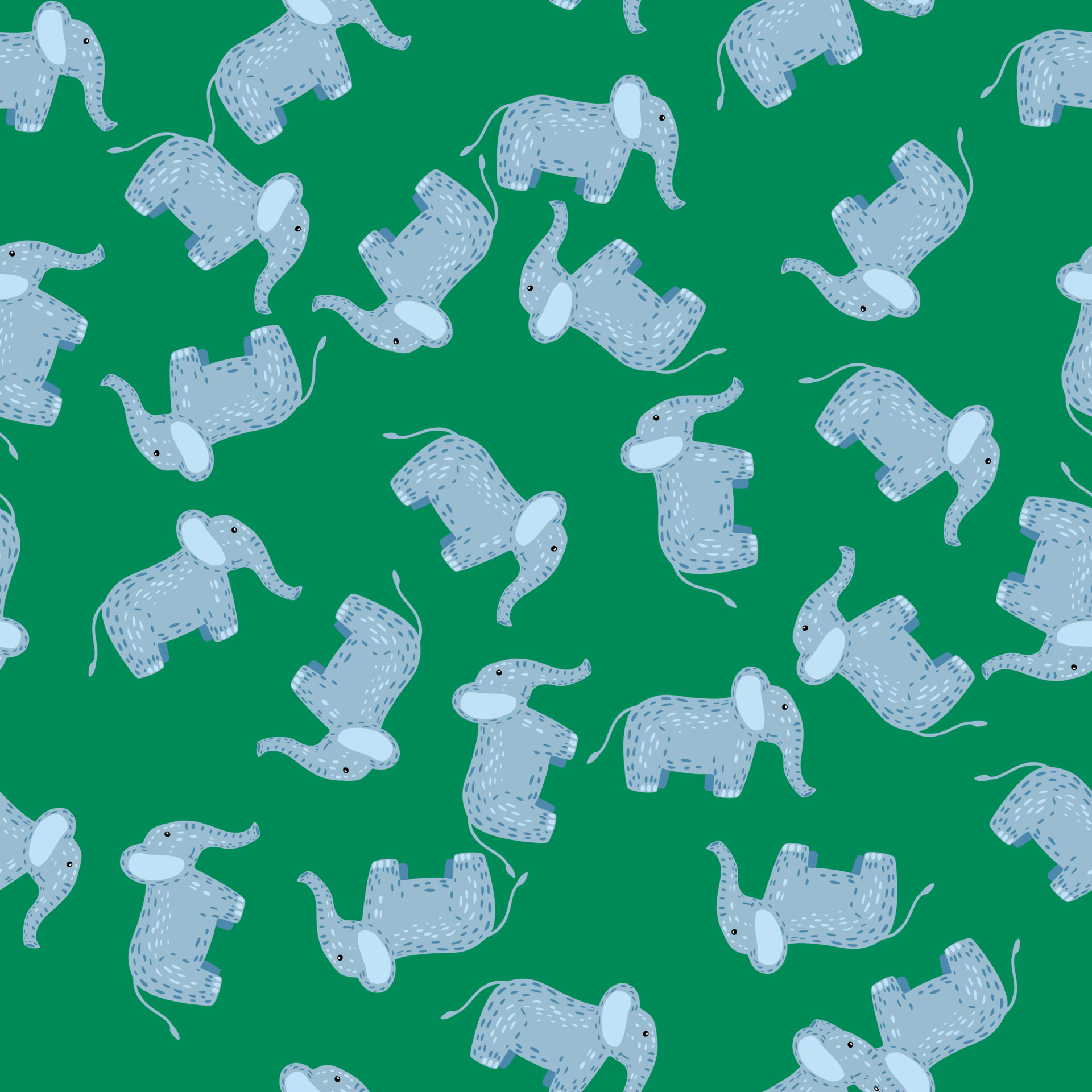 Elephant cute seamless pattern. Background with kids toy. 5635627 ...