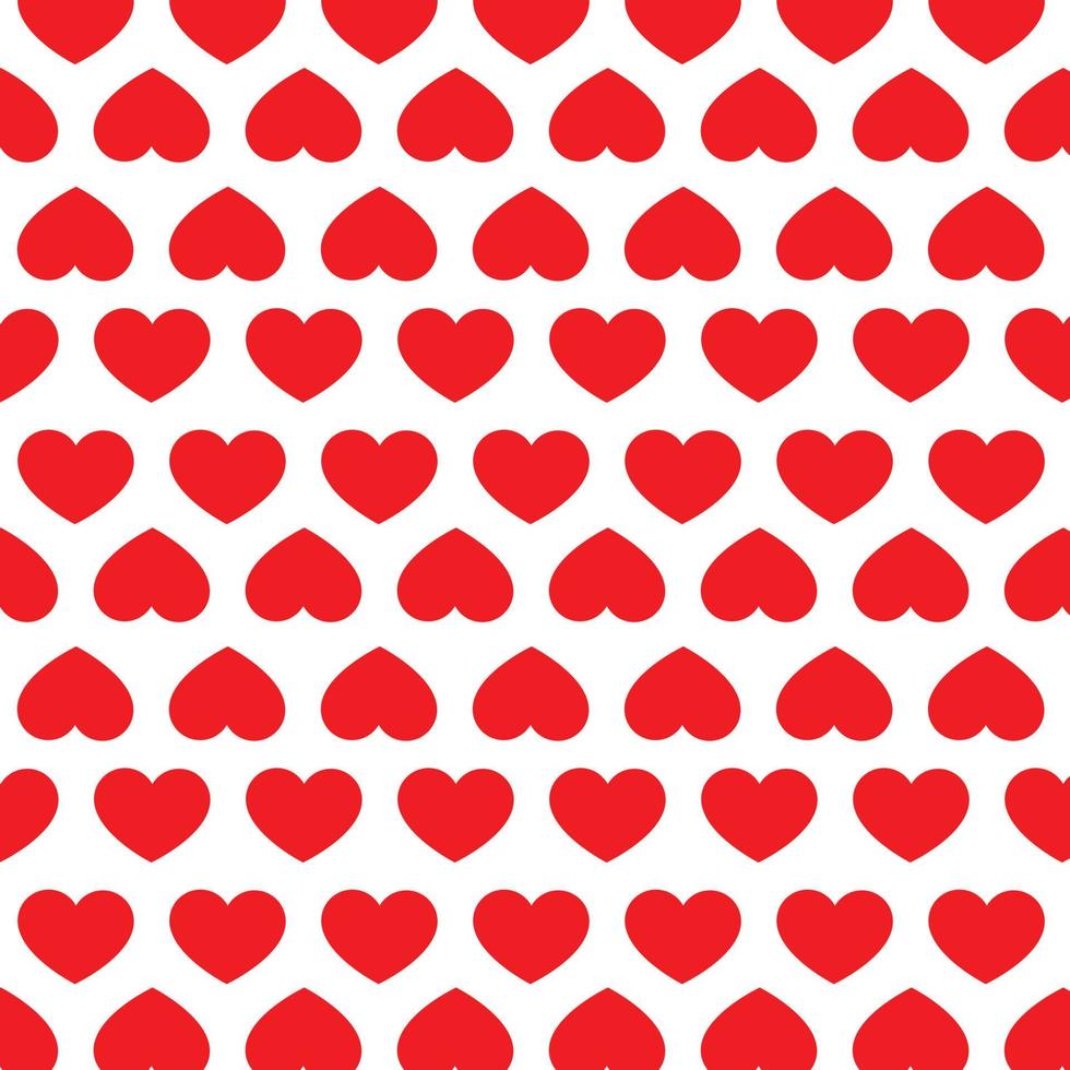 Love saemless pattern whilte background. Heart shape pattern vector