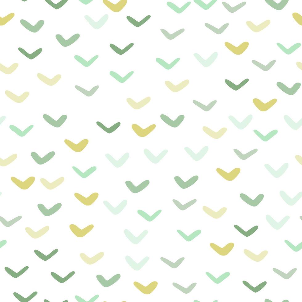 Check marks seamless pattern isolated in white background. Abstract doodle linear shape endless wallpaper. Funny decorative backdrop for fabric design, vector