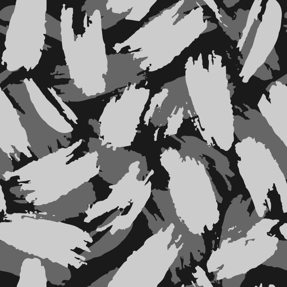 Abstract artistic brush wallpaper. Hand drawn grunge camouflage seamless pattern. vector