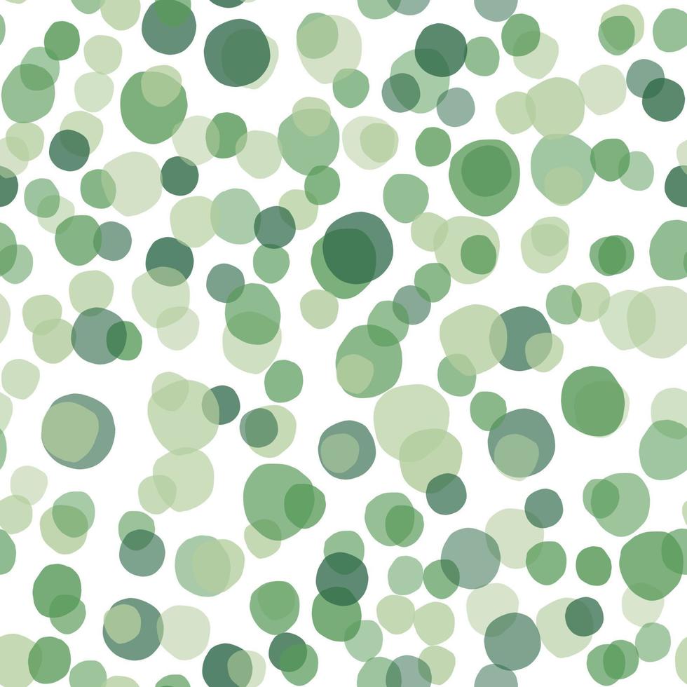 patrón sin costuras de guijarros verdes sobre fondo blanco. fondo de  pantalla de puntos geométricos al azar. 5639841 Vector en Vecteezy