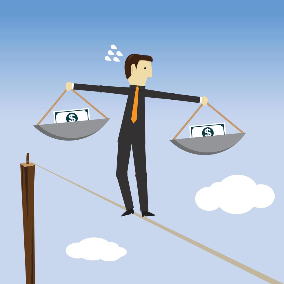 Balancing risky financial paths vector