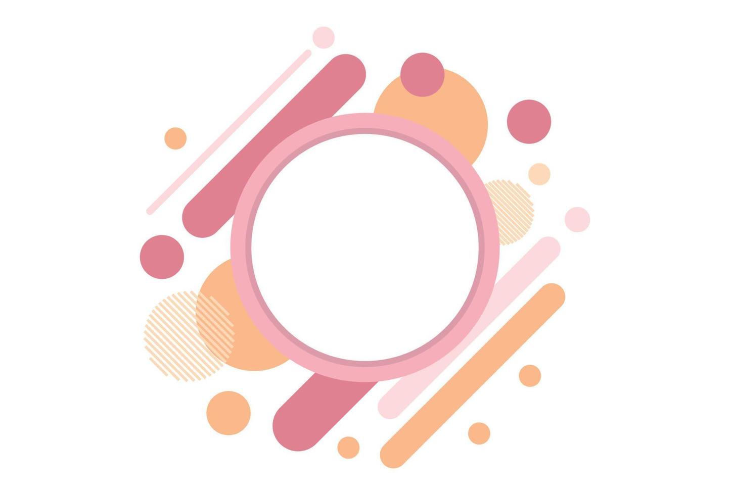 Abstract circle shape template background vector