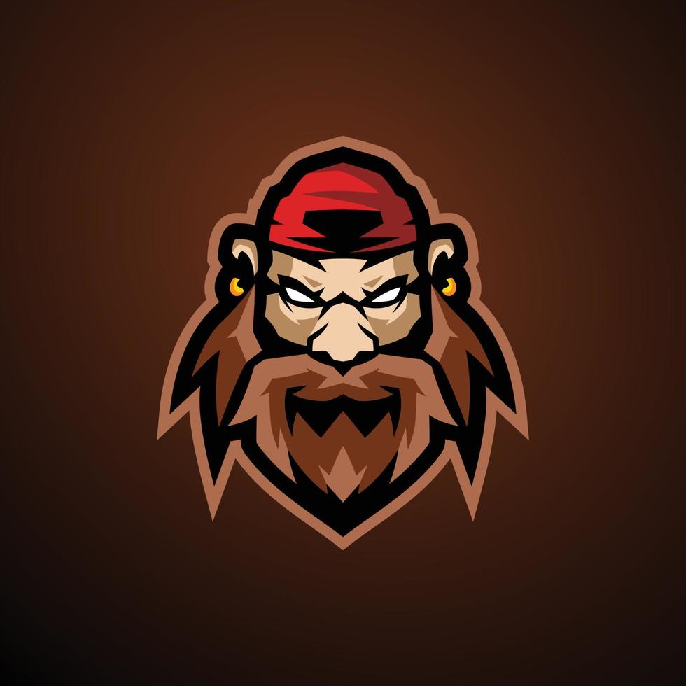 Pirate Esports Logo Templates vector
