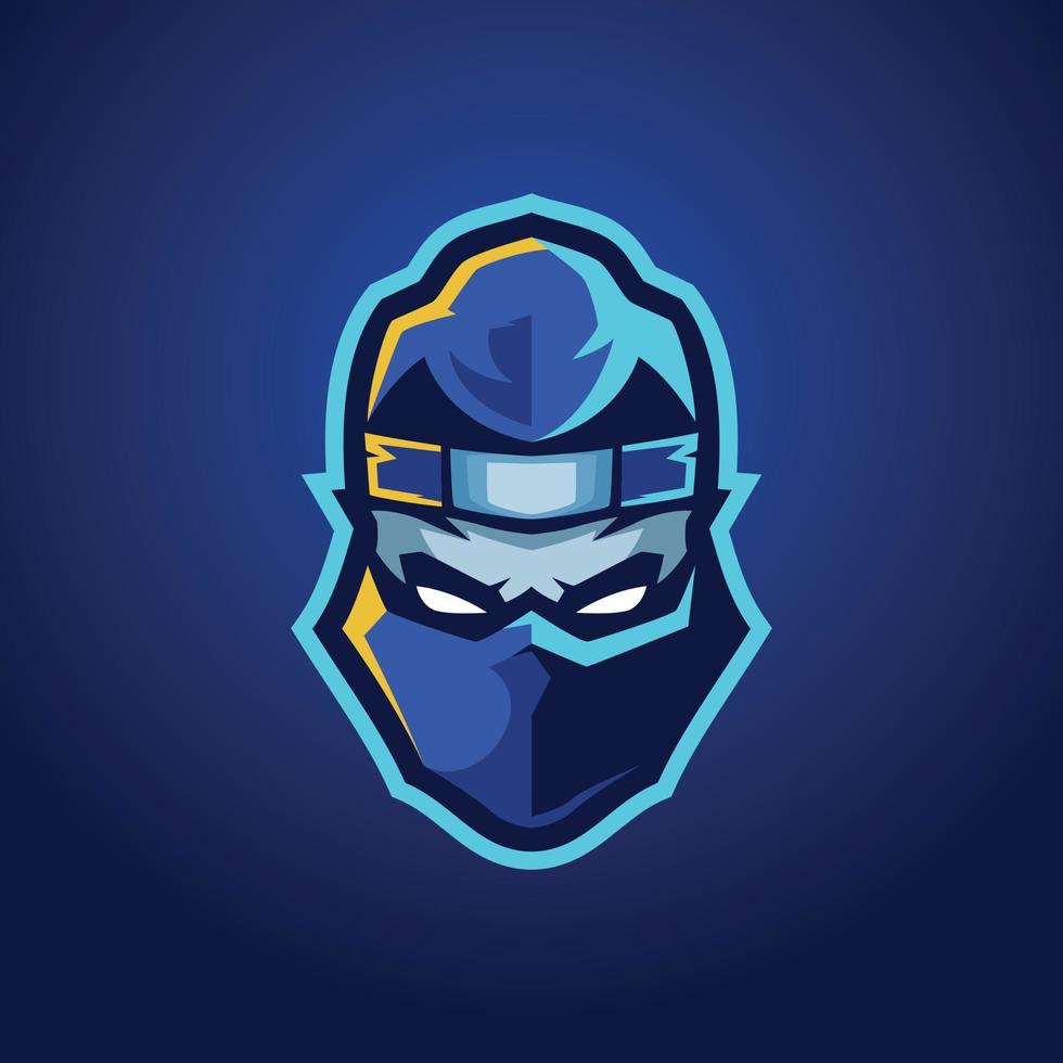 plantillas de logotipos de esports shinobi vector