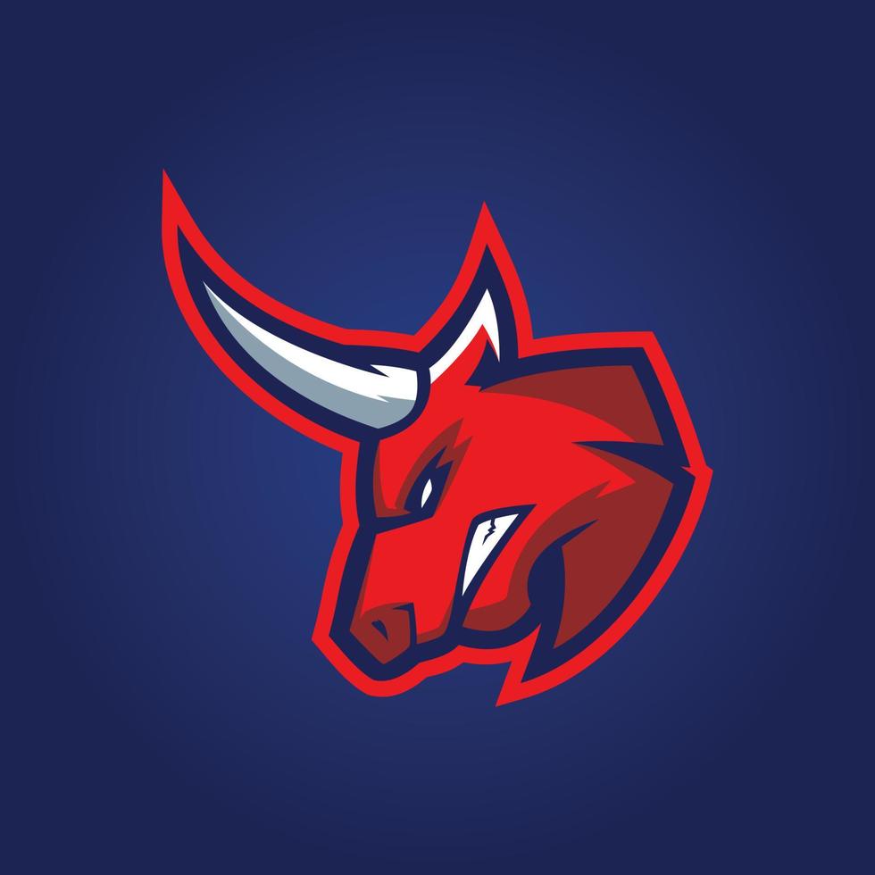 Bull Mascot Logo Templates vector