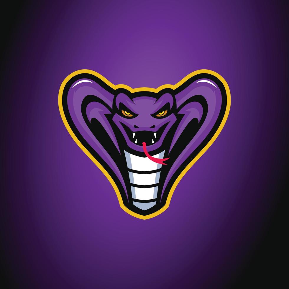 el logotipo de esports de king cobra vector