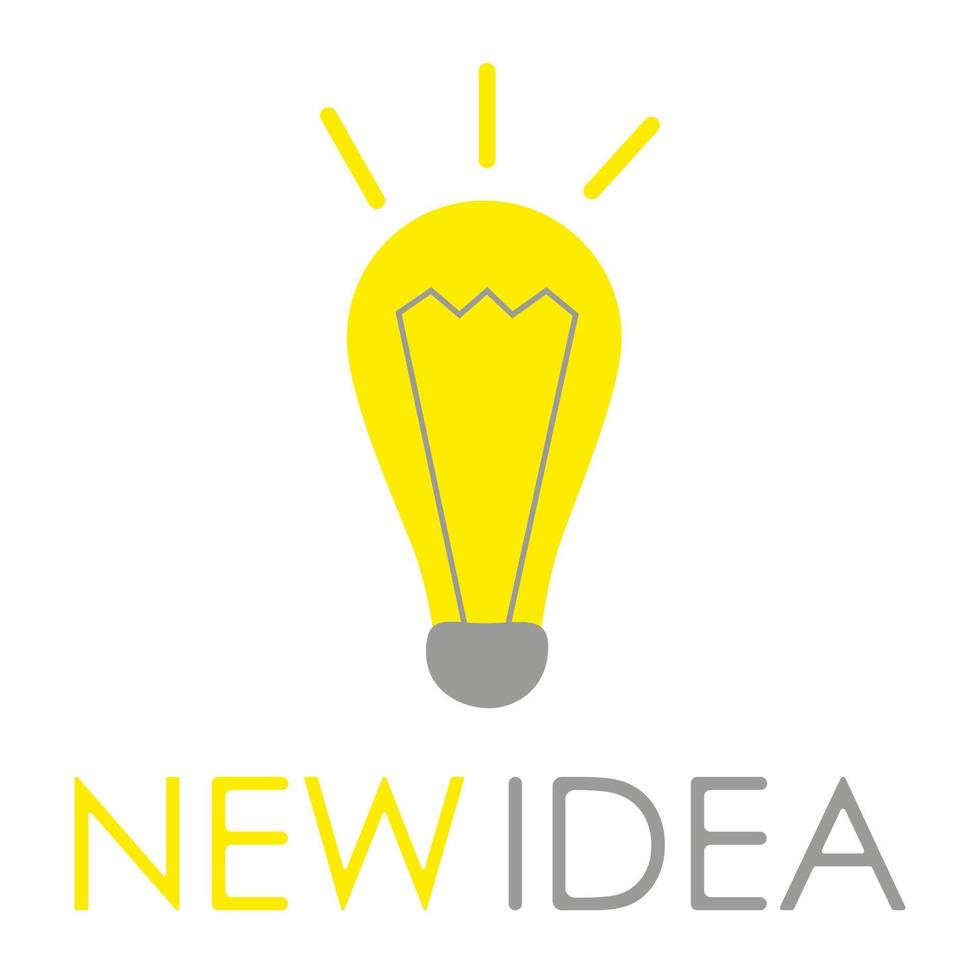 Design concept of idea. Creative Idea. Logo design website. vector