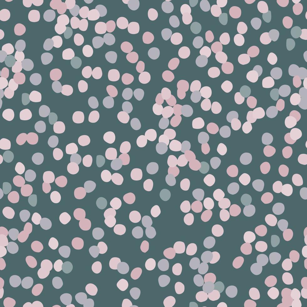 Seamless masonry pattern with rocks silhouettes. Pink and blue pastel ornament on dark background. vector