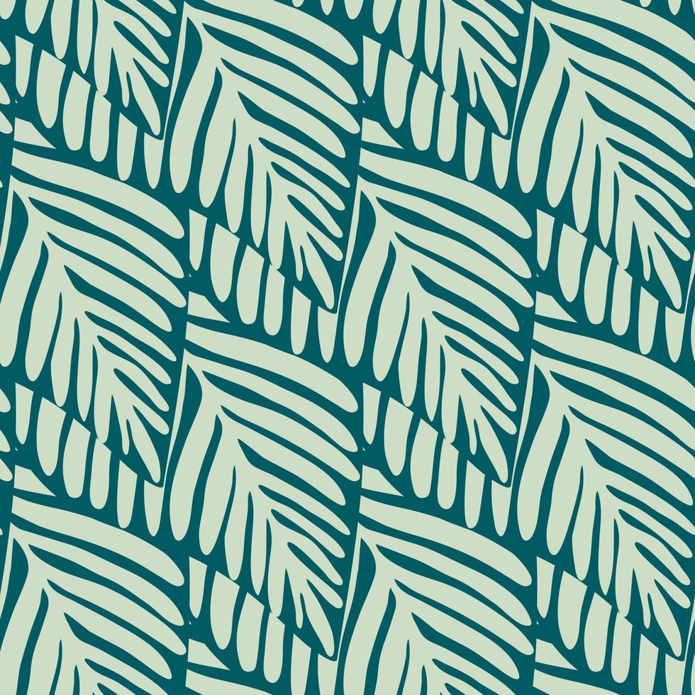 Green exotic plant seamless pattern. Tropical pattern, palm leaves vector