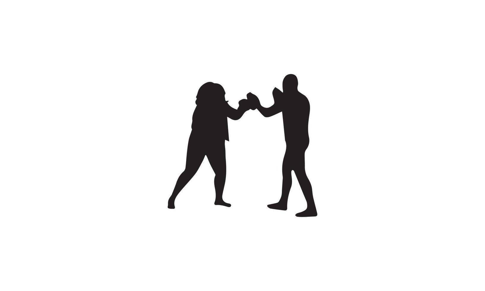 boxing vector illustration design black and white