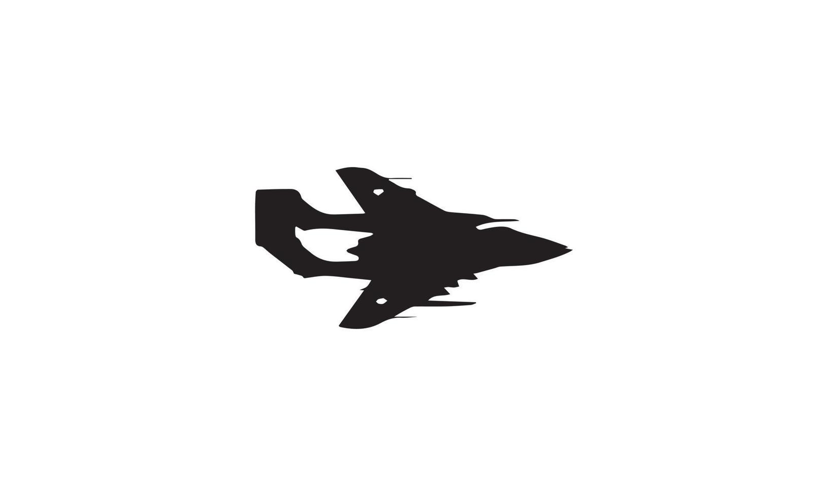 jet, vector, ilustración, diseño, blanco y negro vector