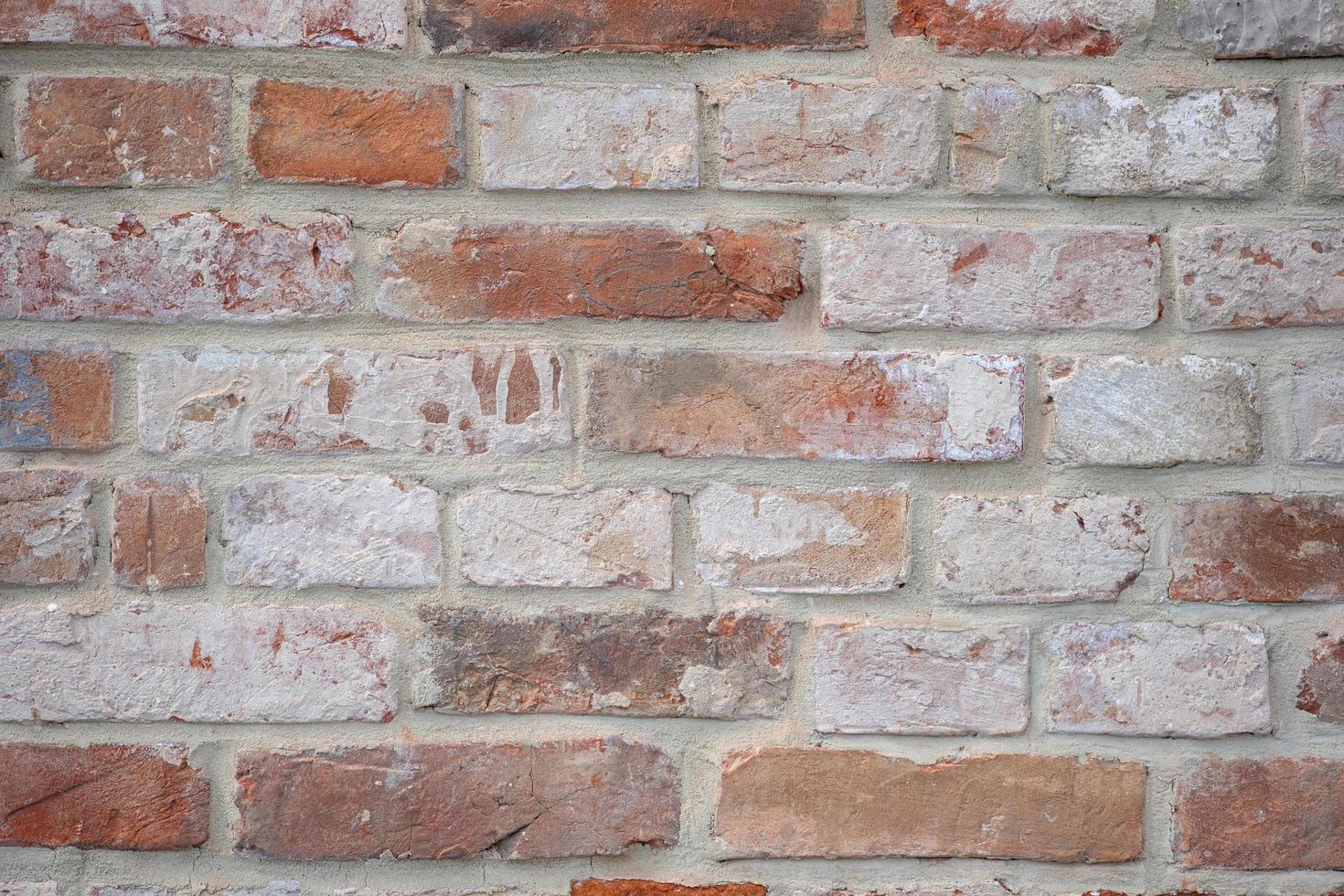 a wall of old bricks natural background photo