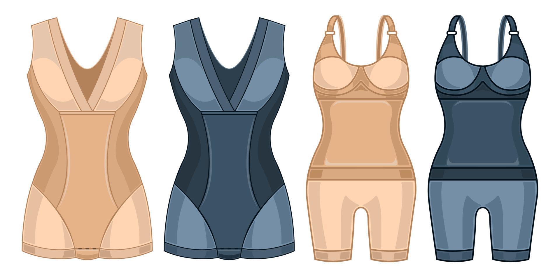 Corrective, panties, shapewear vector icon on transparent