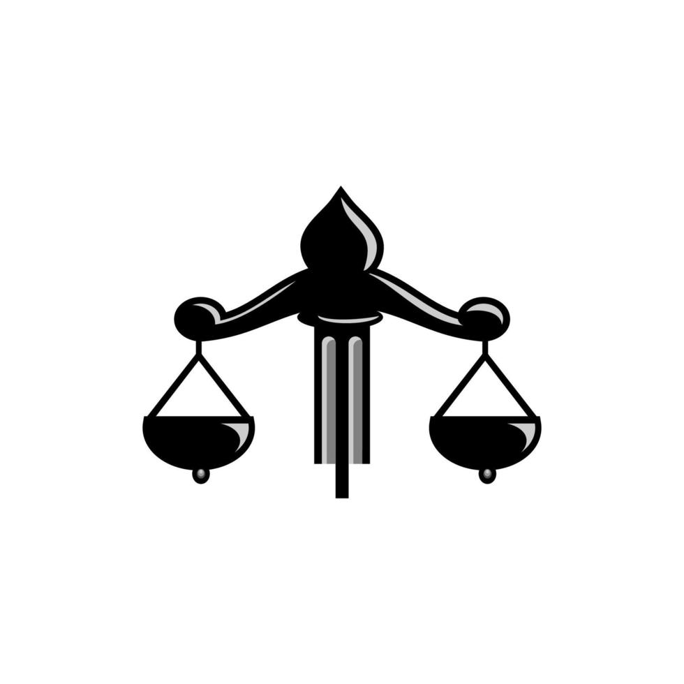 vector illustration of justice scales, law vector, justice day