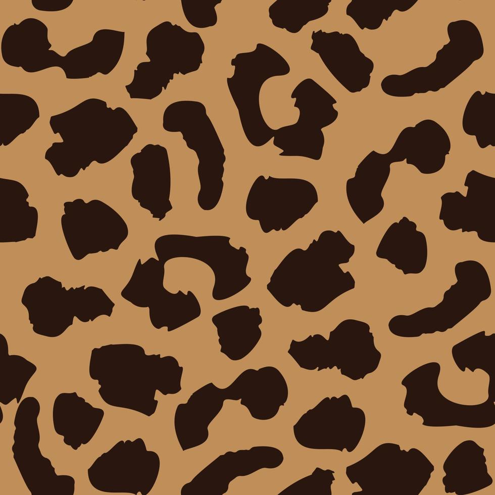 patrón sin costuras de piel de leopardo. repetición de textura de gato salvaje. vector