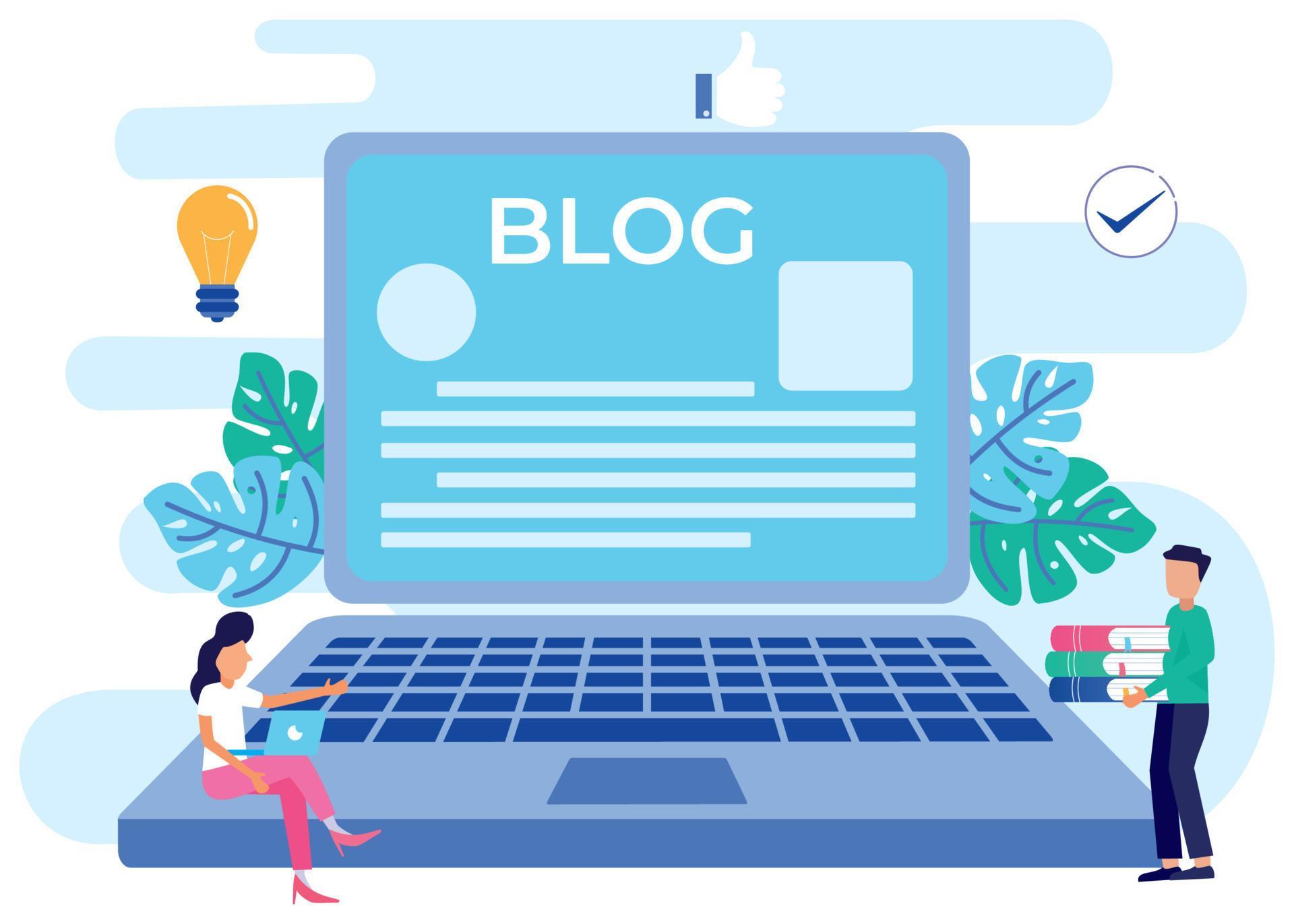 Illustration vector graphic cartoon character of blog 5642697 Vector ...