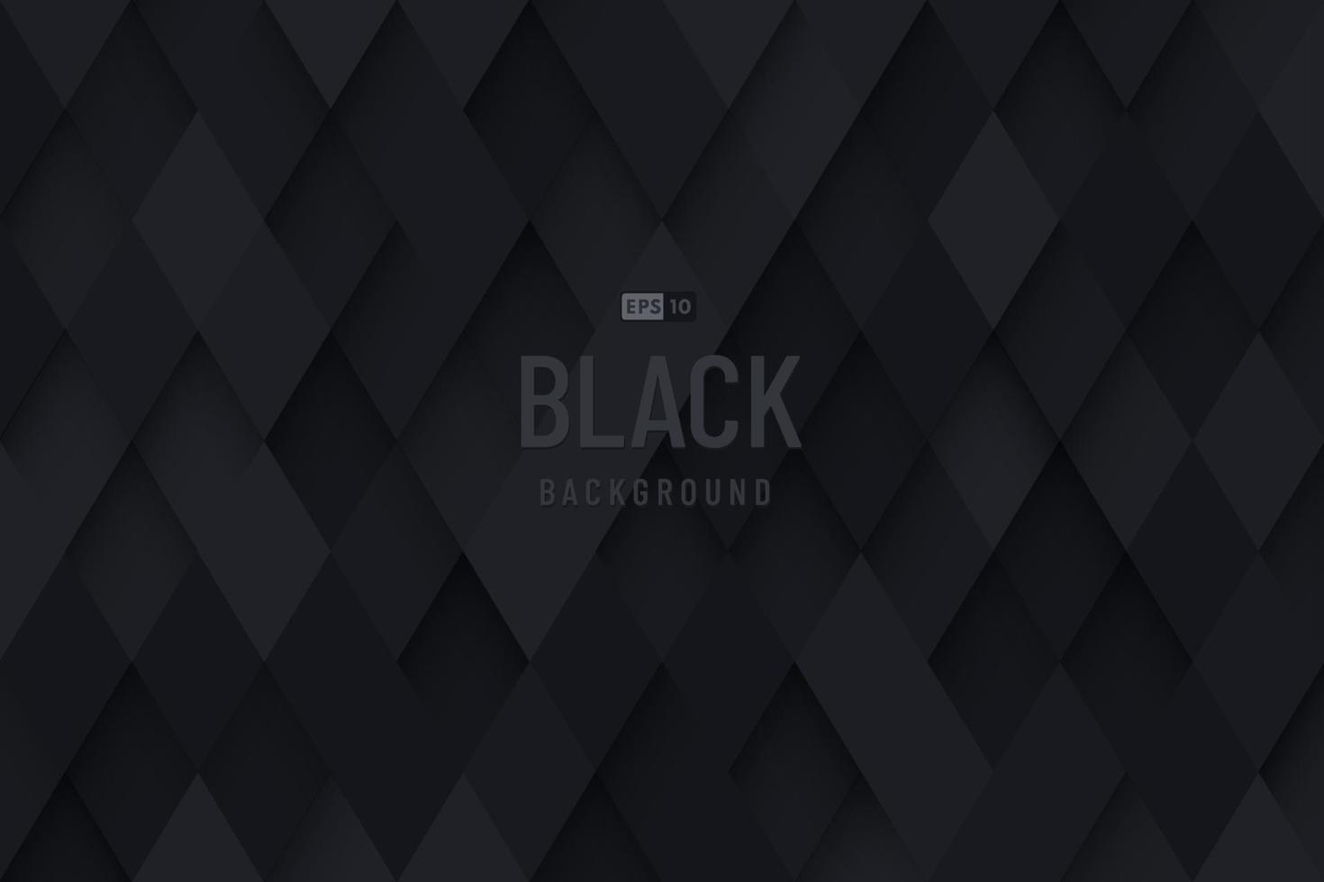 Abstract seamless diamond shape black and grey color, Luxury 3D geometric pattern background. Modern rhombus texture design. Vector illustration