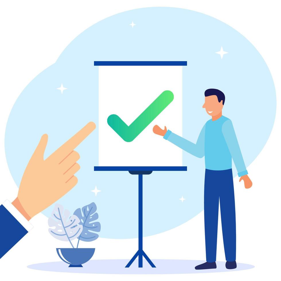 Illustration vector graphic cartoon character of checklist