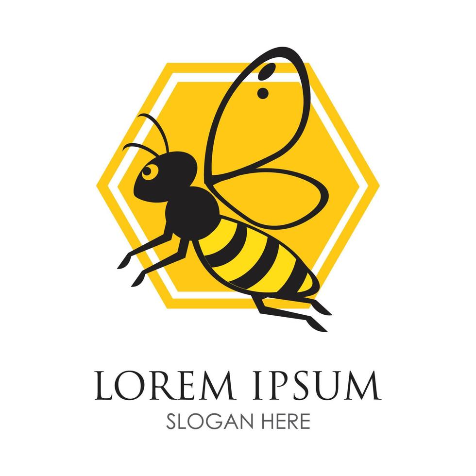 bee logo vector