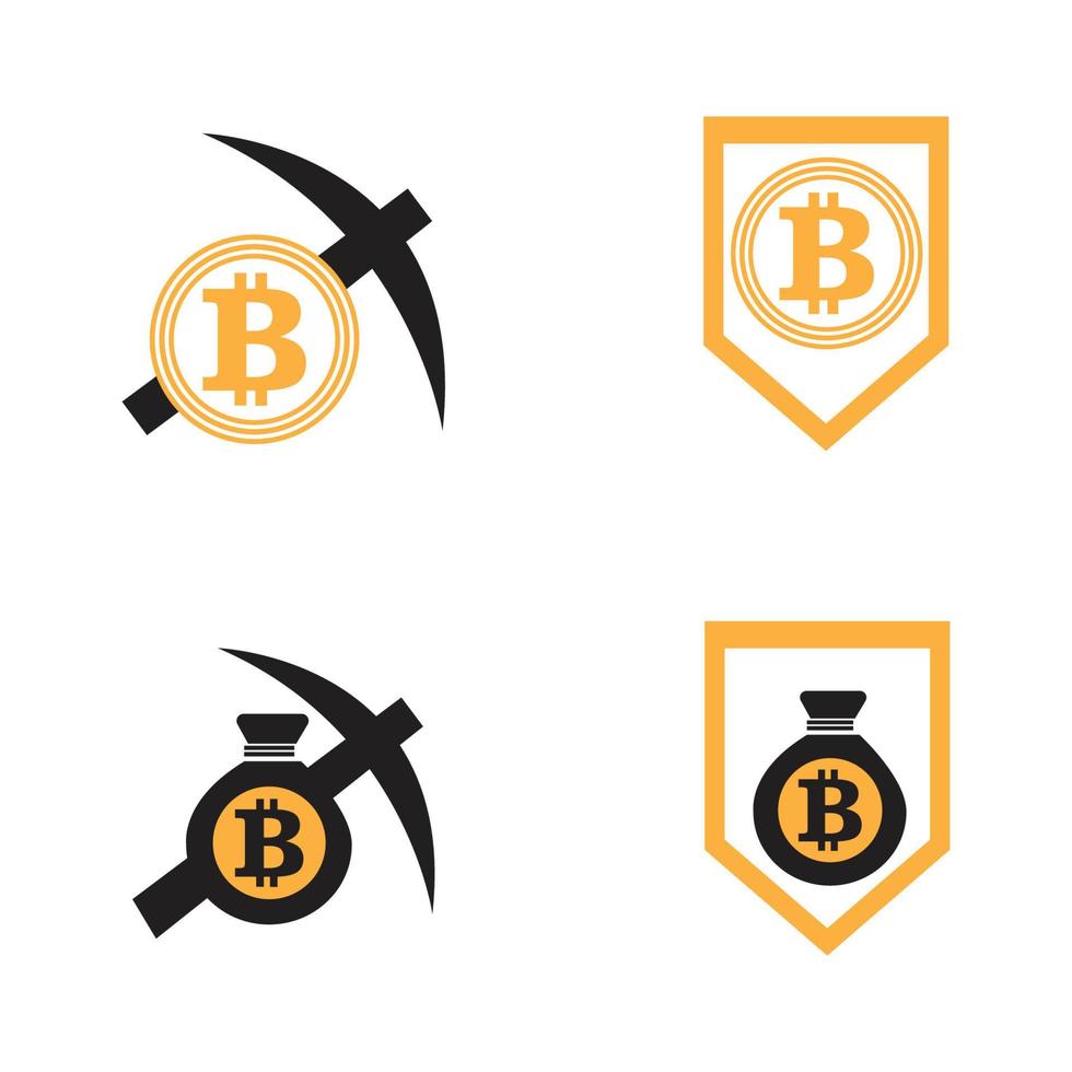 bitcoin logo illustration vector