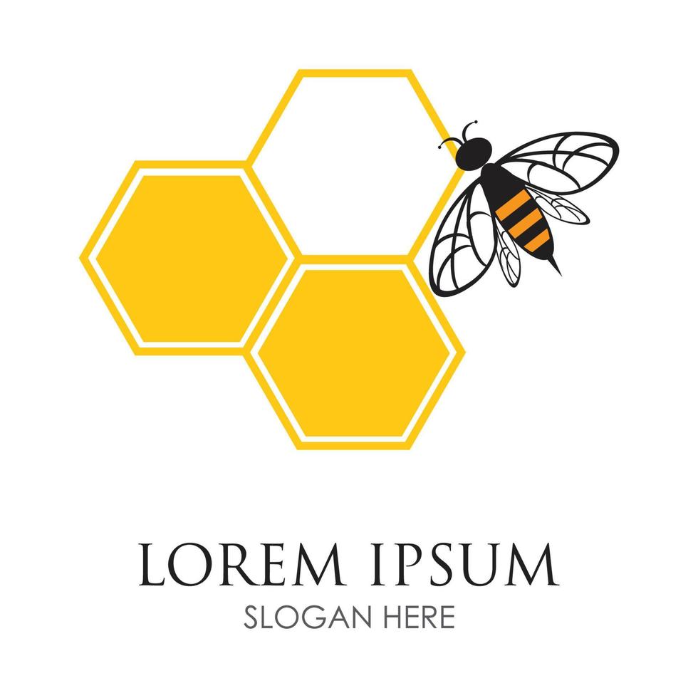 bee logo vector