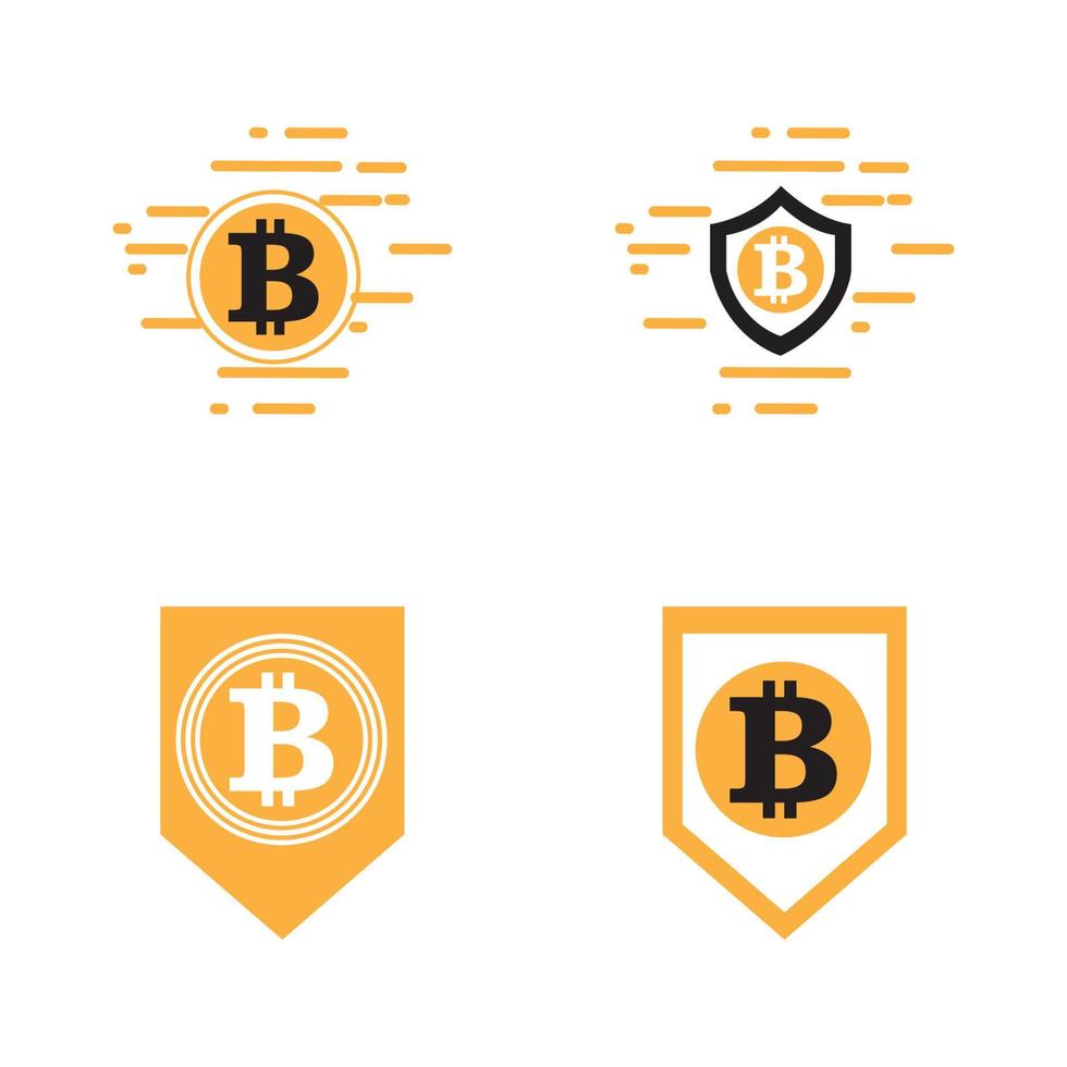 bitcoin logo illustration vector