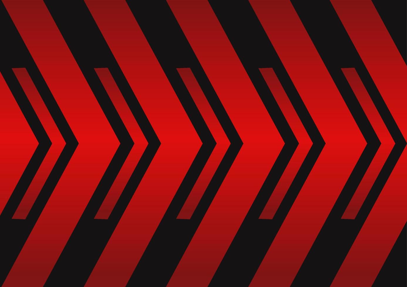 Abstract background of red arrow and dark color of modern design vector