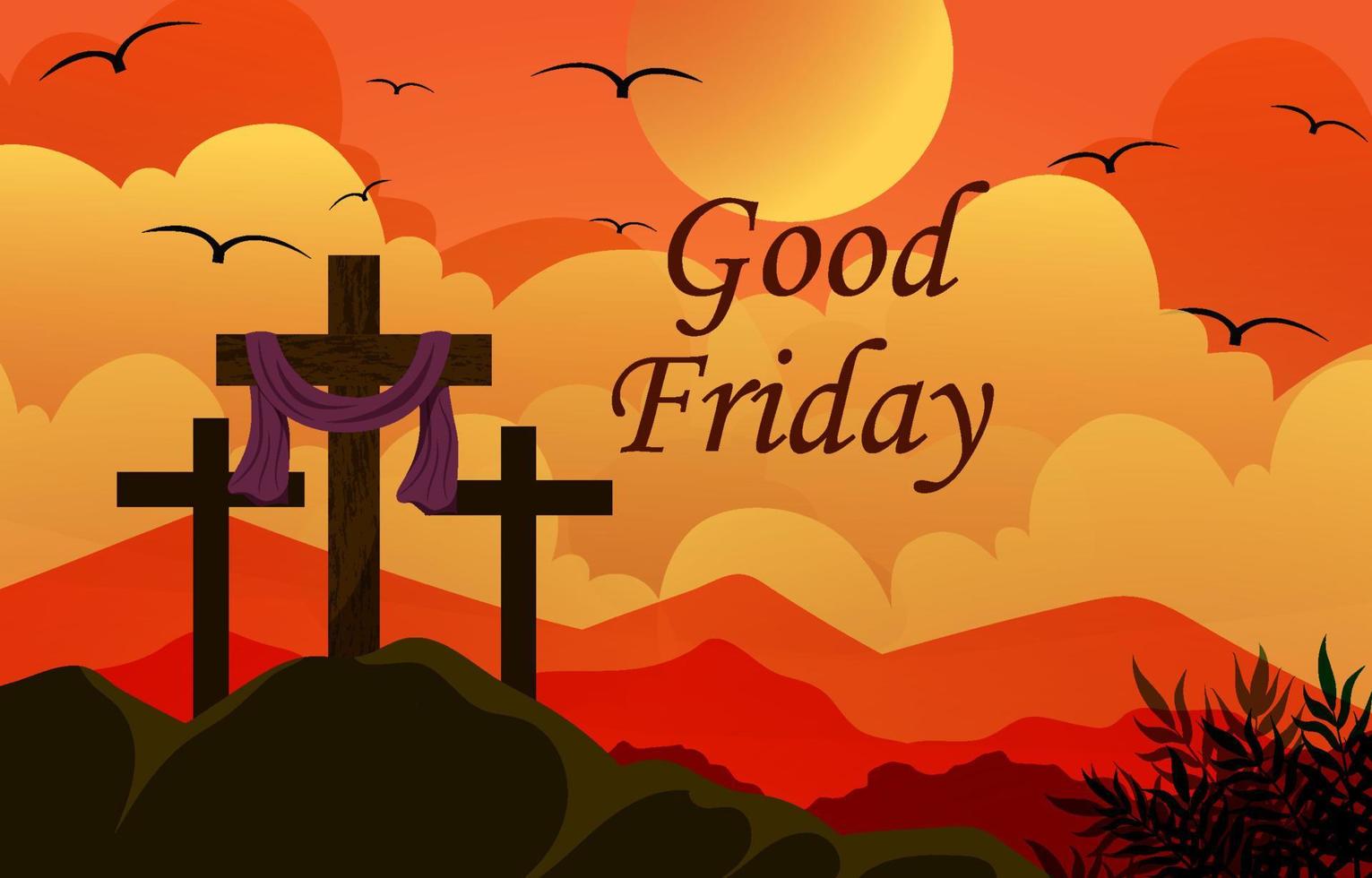 Good Friday Background vector