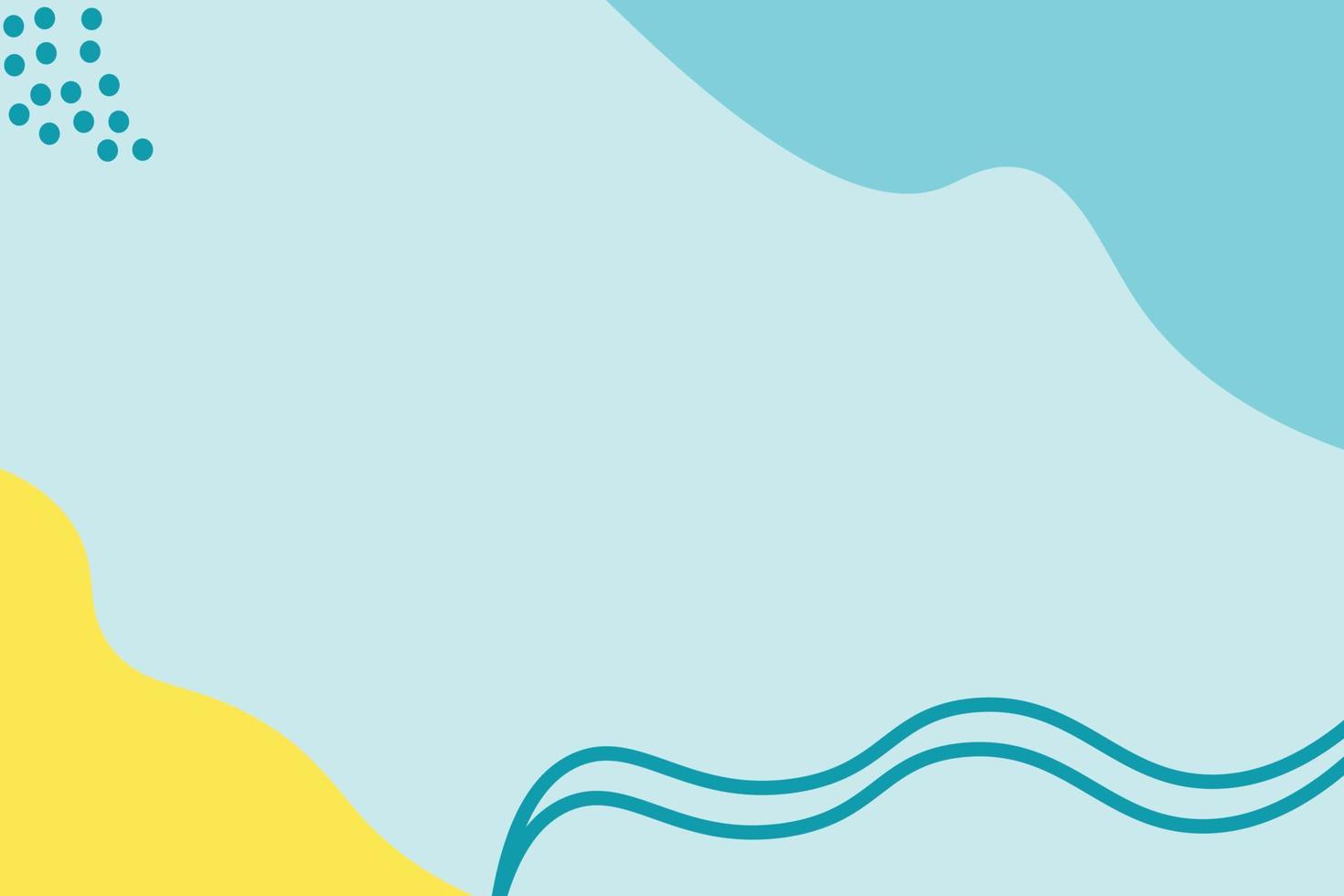 Abstract memphis vector cute blue yellow background wallpaper Free