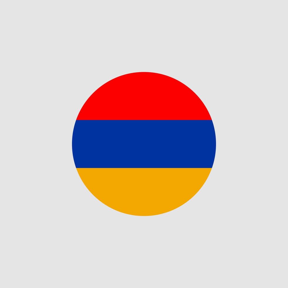 National Armenia flag, official colors and proportion correctly. Vector illustration. EPS10.