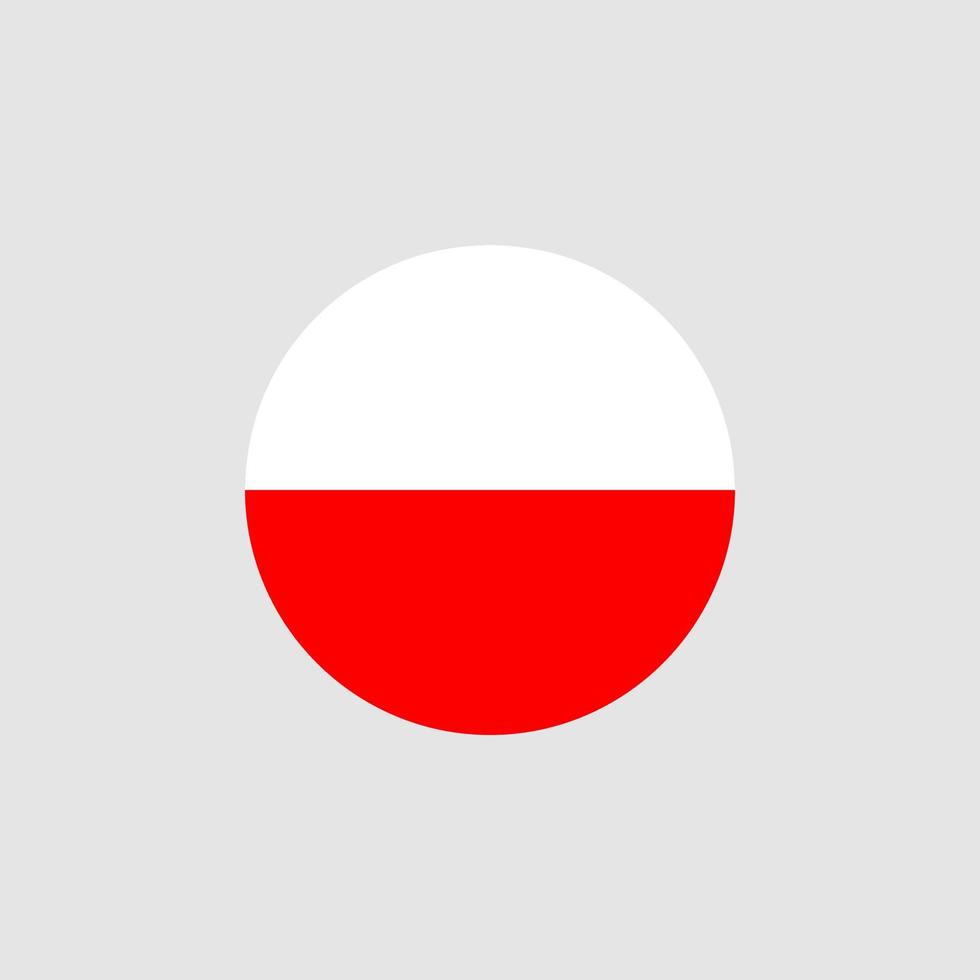 bandera nacional de polonia, colores oficiales y proporción correcta. ilustración vectorial eps10. vector