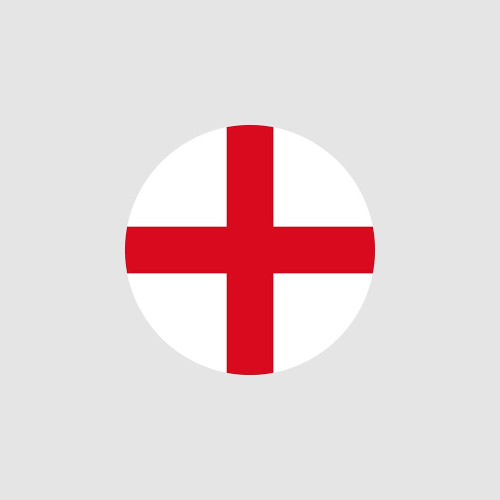 National England flag, official colors and proportion correctly. Vector illustration. EPS10.