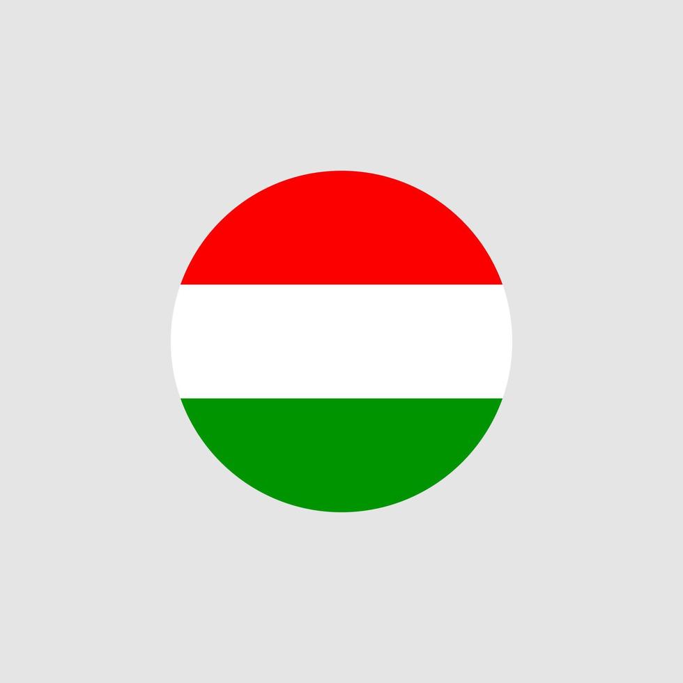 bandera nacional de hungría, colores oficiales y proporción correcta. ilustración vectorial eps10. vector