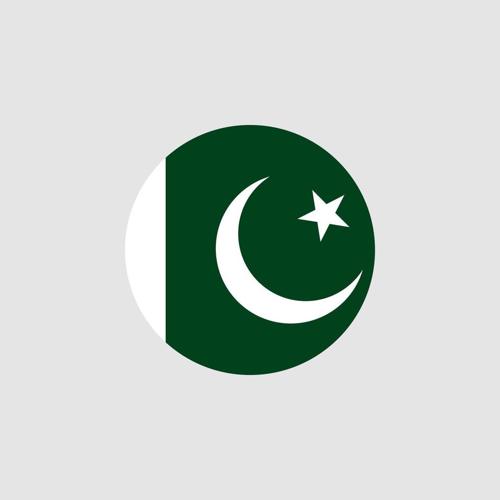 bandera nacional de pakistán, colores oficiales y proporción correcta. ilustración vectorial eps10. vector