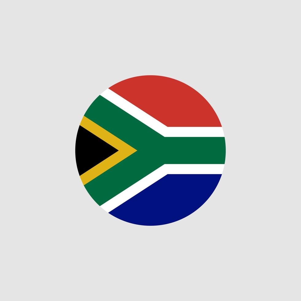 National South Africa flag, official colors and proportion correctly. Vector illustration. EPS10.