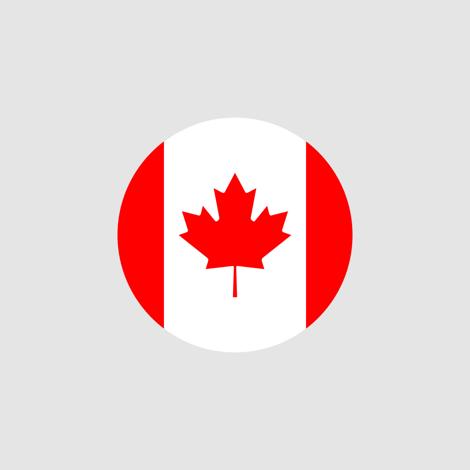Canada flag in official colors and proportions. Vector. Canadian