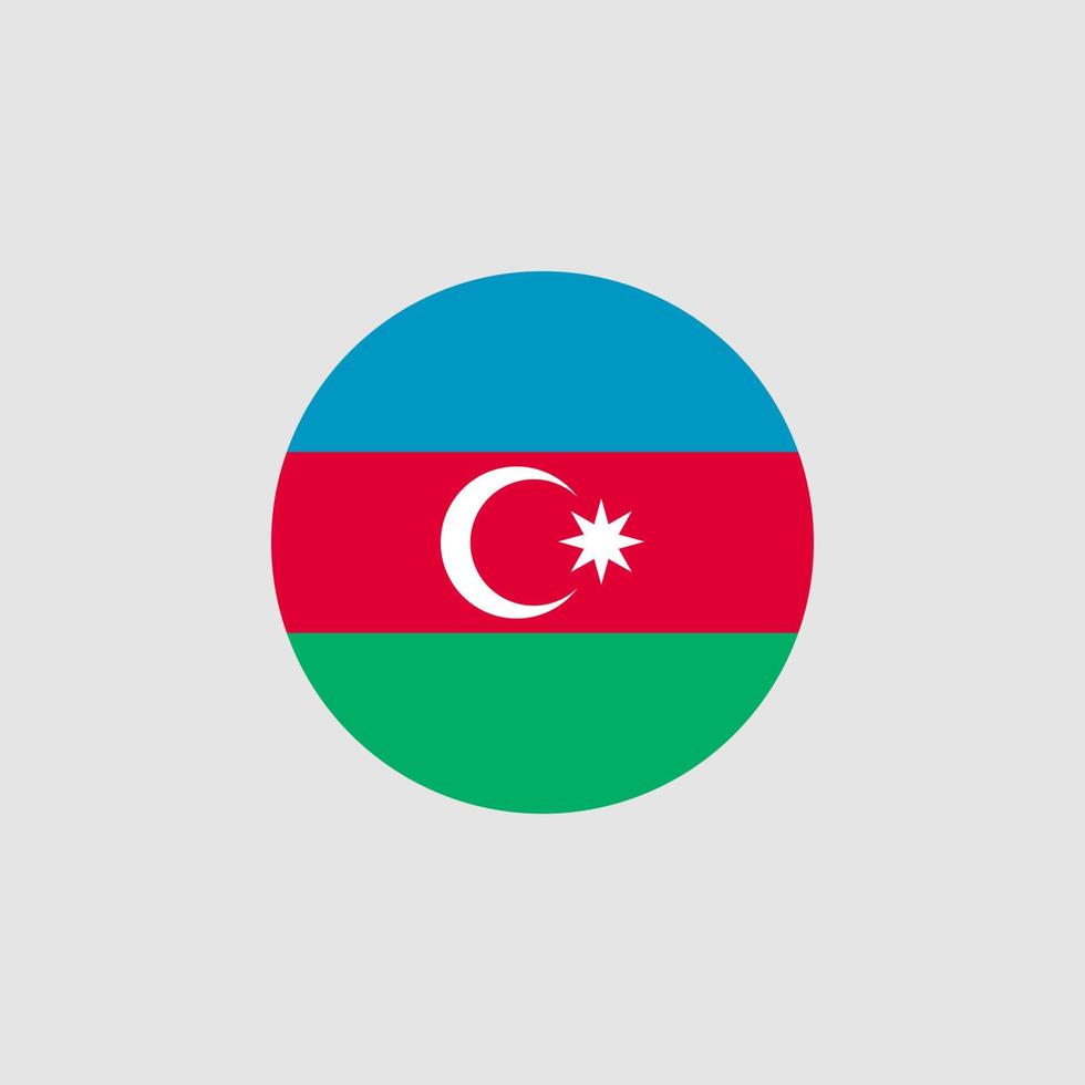 National Azerbaijan flag, official colors and proportion correctly. Vector illustration. EPS10.