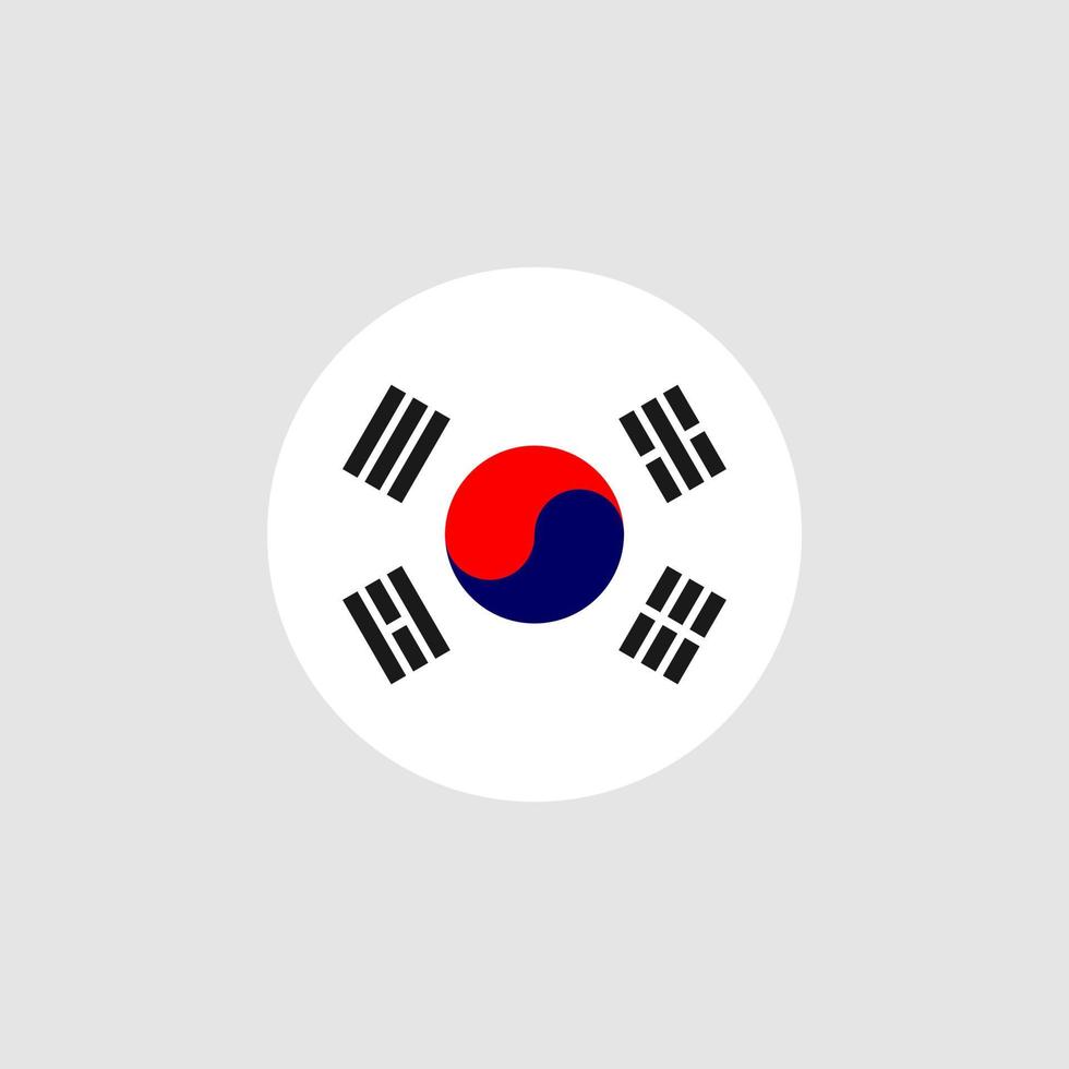 Korea Flag Circle Vector Art, Icons, and Graphics for Free Download
