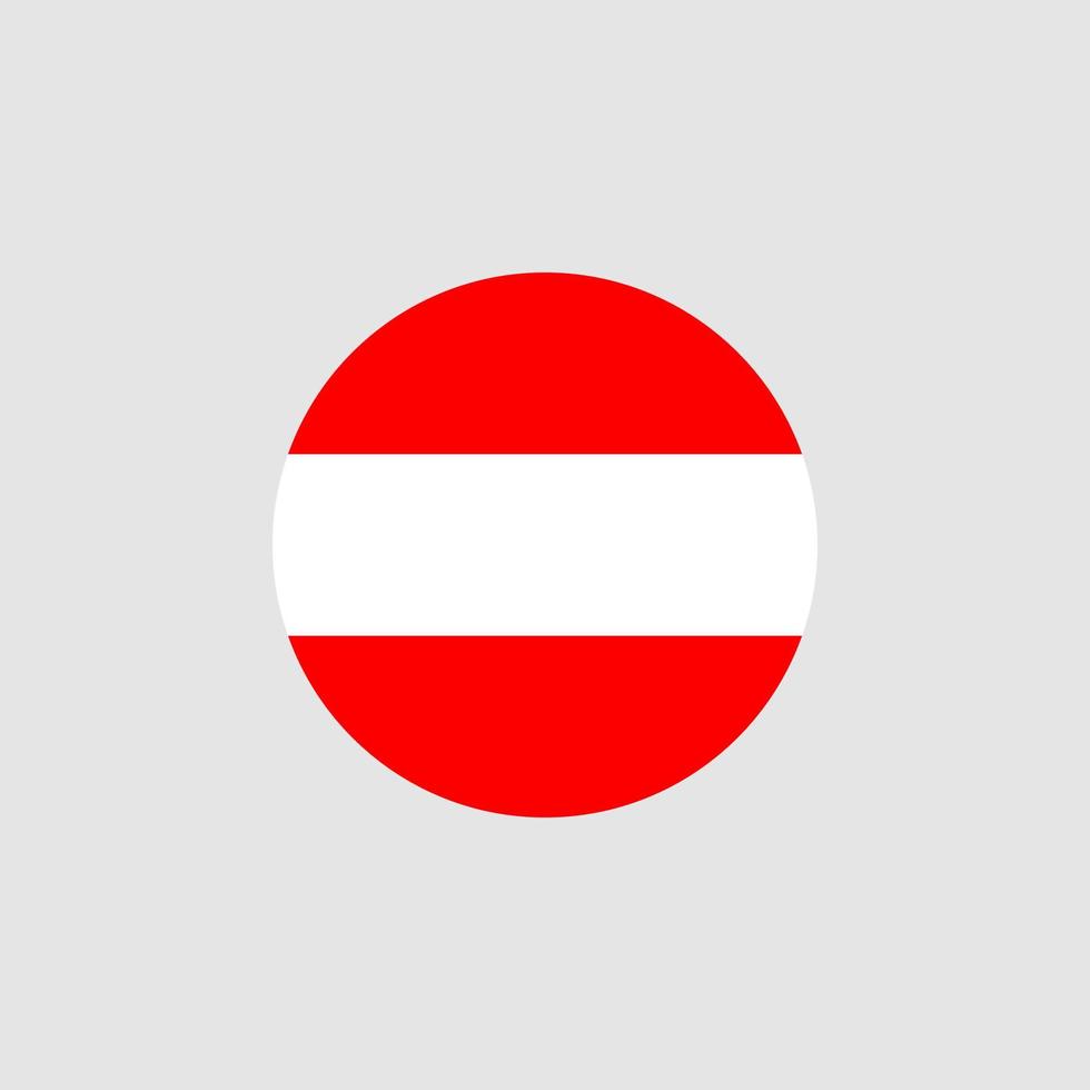 bandera nacional de austria, colores oficiales y proporción correcta. ilustración vectorial eps10. vector