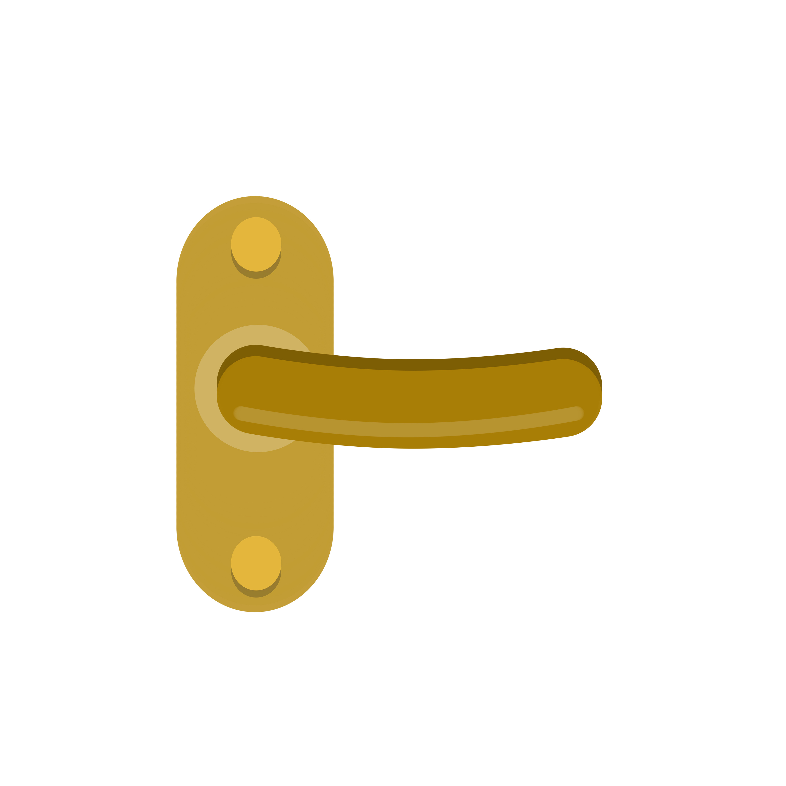 Door Handle Opening And Closing Cartoon Flat Icon Isolated On White Door Handle Opening And Closing Cartoon Flat Icon Isolated On White
