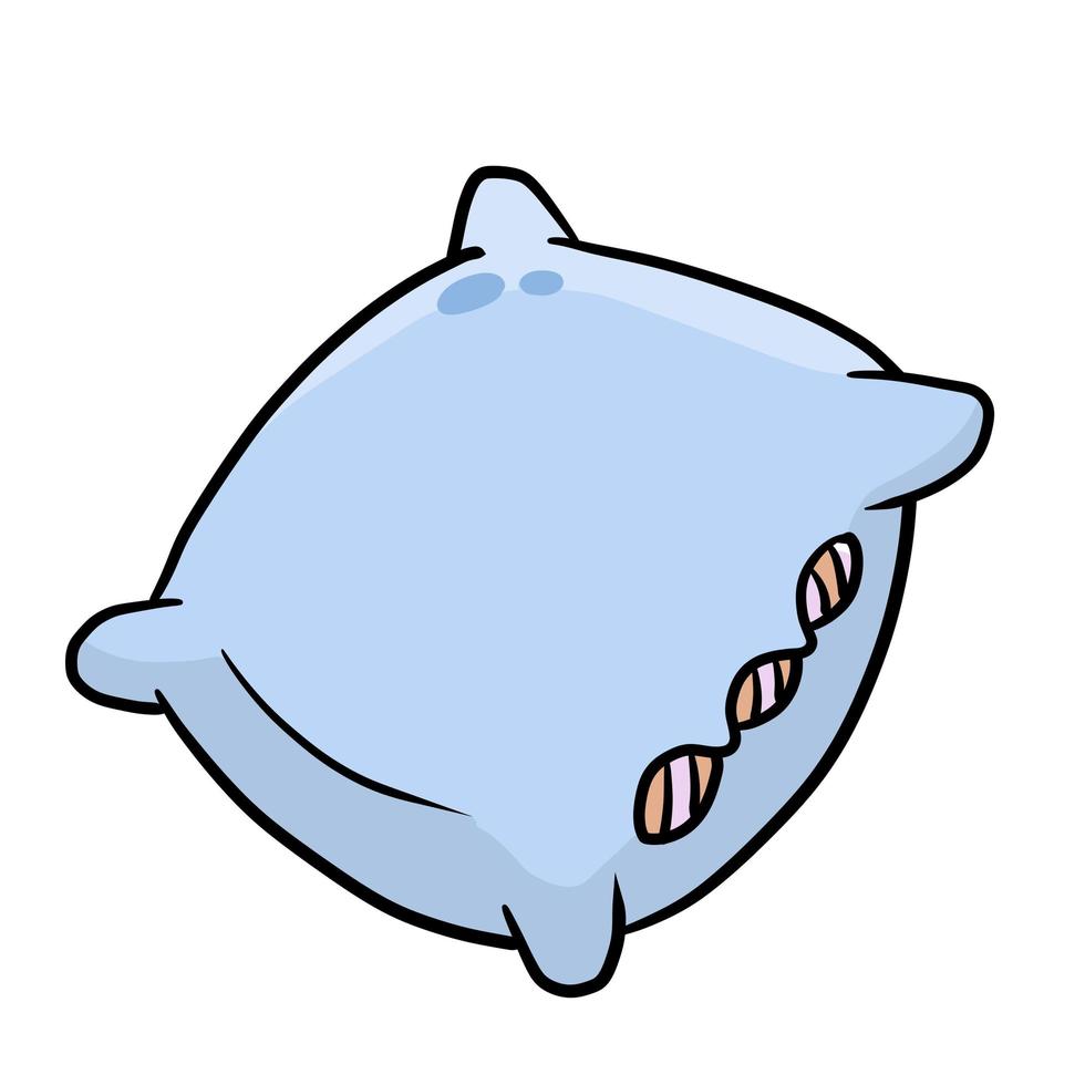 Pillow. Soft colored cushions vector