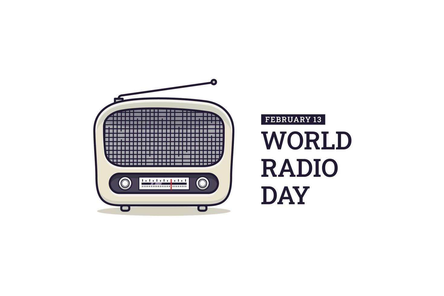 World Radio Day vector