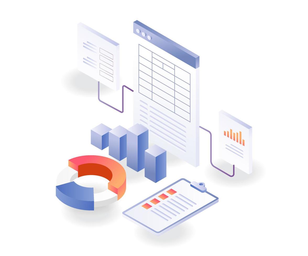 Network analysis business database vector